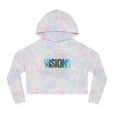VISIONS flower Women’s Cropped Hooded Sweatshirt