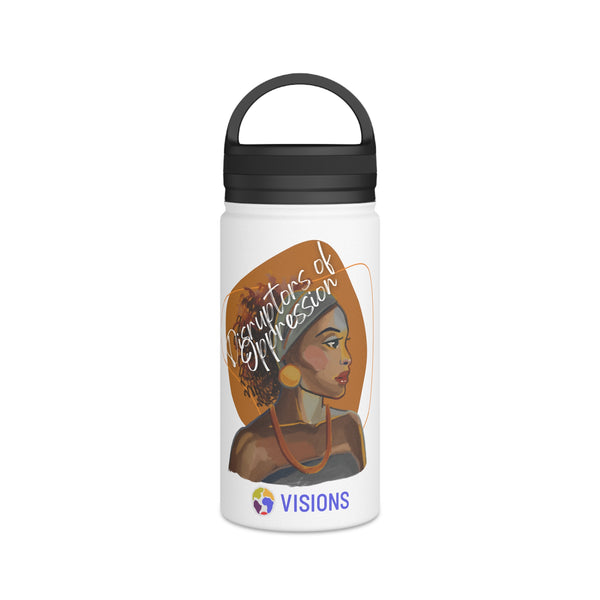 Disruptors of Oppression Stainless Steel Water Bottle, Handle Lid