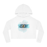 VISIONS flower Women’s Cropped Hooded Sweatshirt