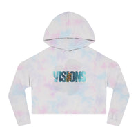 VISIONS flower Women’s Cropped Hooded Sweatshirt