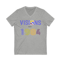 Unisex Jersey Short Sleeve V-Neck Tee